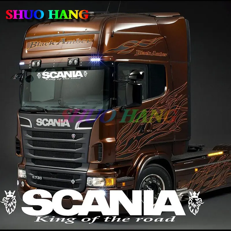 

Stiker Tempel Layar King of The Road Untuk Kaca Vinil Kaca Kaca Depan Kabin Truk Scania Stickers Car Motorcycle Vinyl Decals
