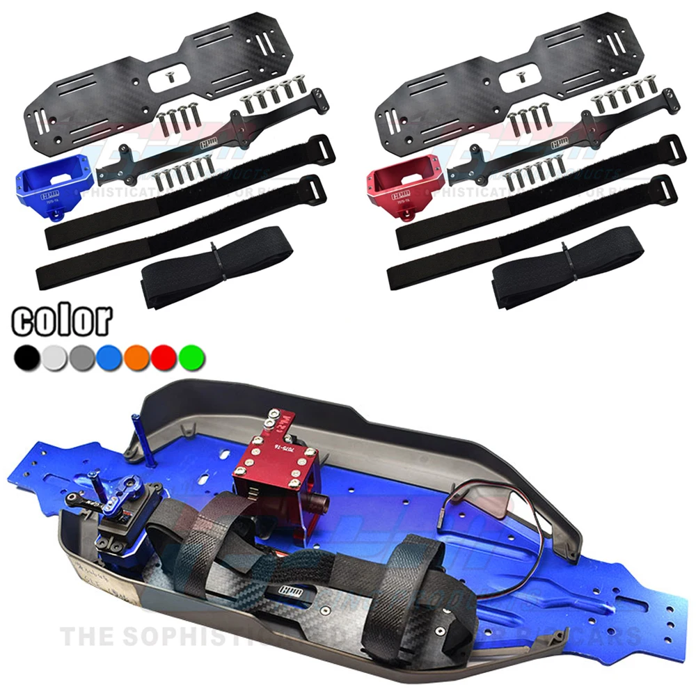 Vassoio Portabatteria E Supporto Servo Per Traxxas Sledge 95076-4 – Ricambi Originali 1:8