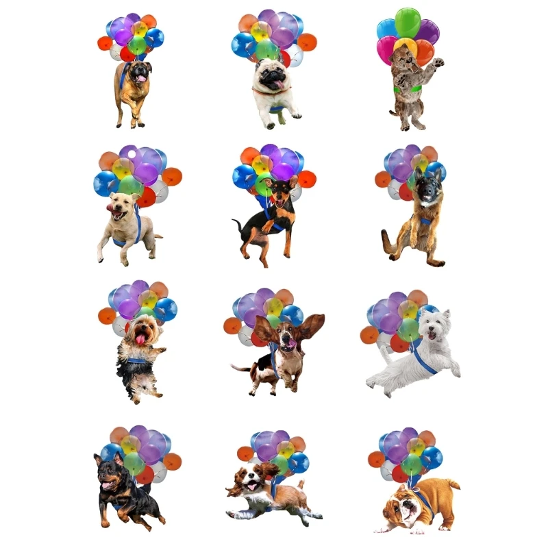 

Automotive Rearview Car Pendant Hanging Dog Ornament Colorful Balloon Puppy Car Interior Decor Pendant Charm Dropship