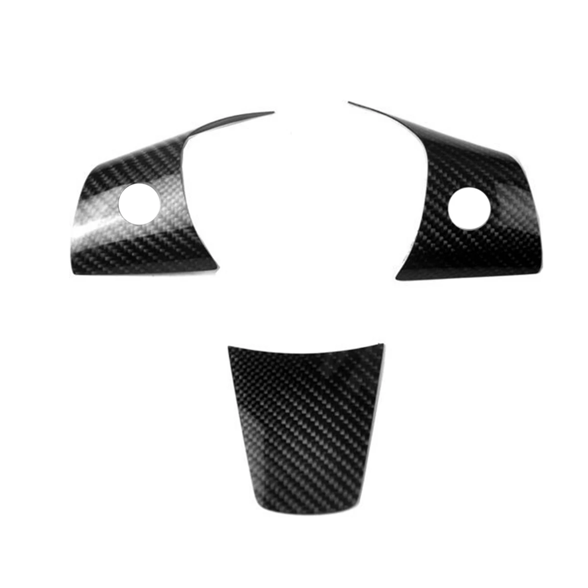 

For Y 2017-2020 Real Carbon Fiber Steering Wheel Protective Trim