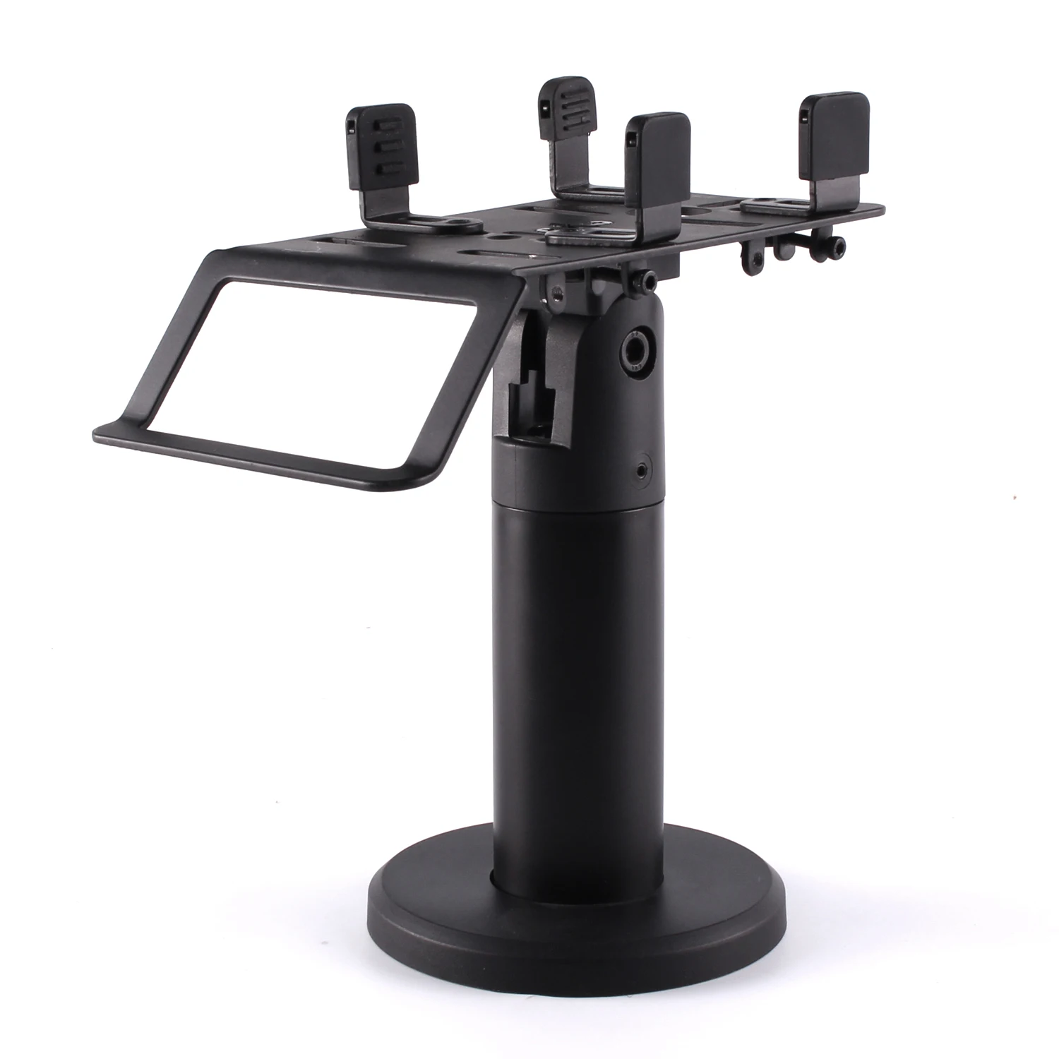 

For Sale 360 Degree POS Machine Display Stand Credit Card Cashier Bracket Adjustable Claws Black Flexible Security POS Holder