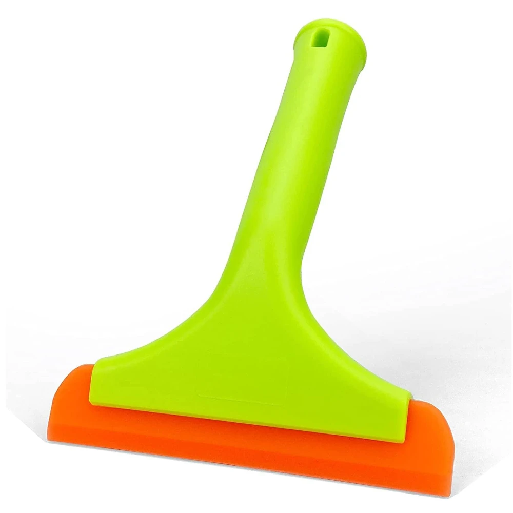 

Super Flexible Silicone Squeegee Auto Water Blade Water Wiper Shower Squeegee 5.9'' Blade and 7.5'' Long Handle for Car