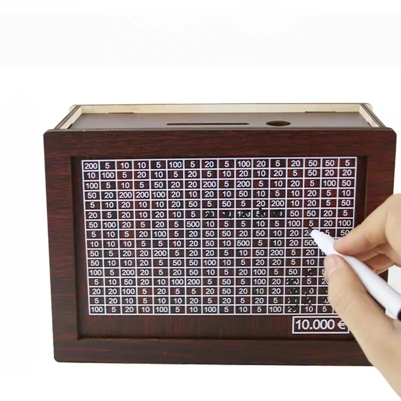 Holz Spardose Mit Sparziel Und Geldbox Für Bargeld_voghion.com