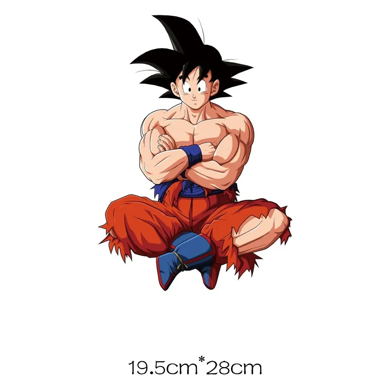 Cheap Patches For Clothes Bag Iron On Thermal Stickers Goku De