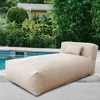Outdoor Bean Bed Chair Sun Lounger, Couch Sofa for Patio & Pool, Foam Filling Day Bed Furniture, Comfy Lazy Sofa for Outside, Wa 1