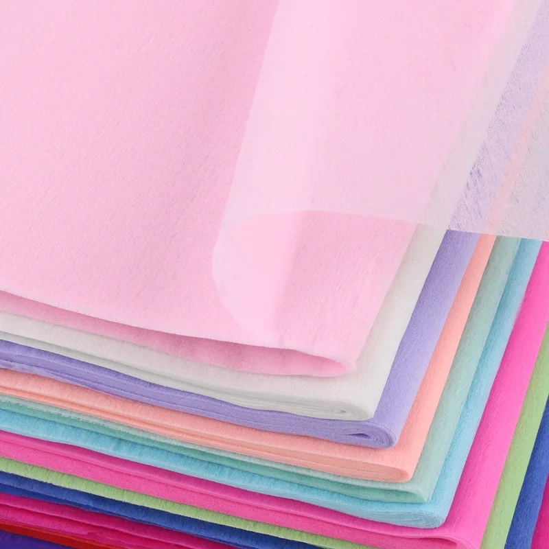 30pcs Solid Color Tissue Paper 50*50CM Craft Paper Floral Wrapping
