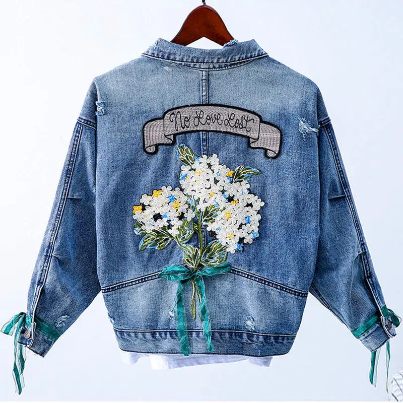 2021 Fashion Girl Denim Jacket Spring and Autumn New Kid Jacket