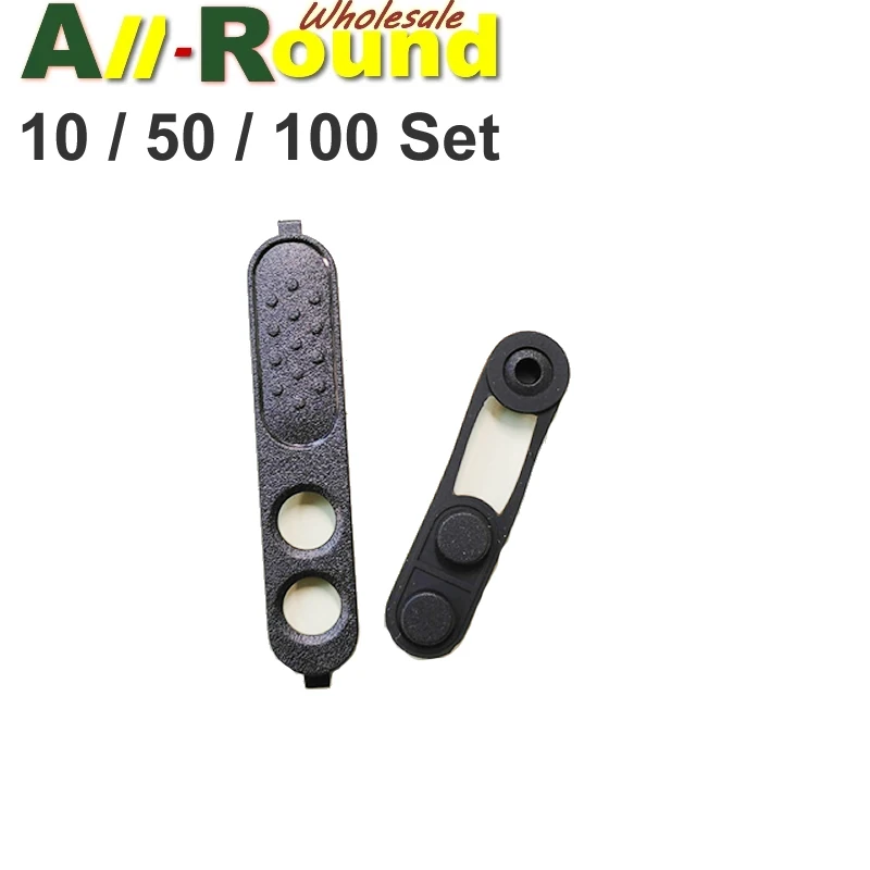 10/50 Set Motorola Ptt Bezel Button Per Motorola Xir P3688 Dep450 Dp1400 Walkie Talkie Accessori Radio Wireless Portatili Neri