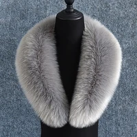 Detachable Imitation Fur Scarf Collar Winter Autumn Warm Women Fashion Faux Fur Neckerchief Accessories Solid Color Shawl 90cm 1