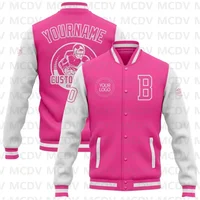 Custom White Purple-Gold Varsity Letterman Jacket | Two-Tone Bomber Full-Snap - Image 4