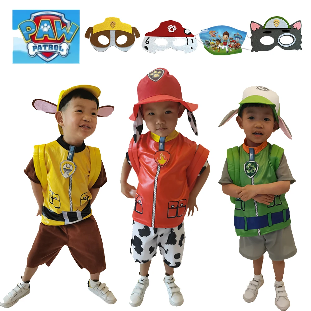 Paw Patrol Chase Costume Cosplay Rocky Macerie Skye Marshall Zuma Bambini Bambini Festa Di Compleanno Regalo Fancy Dress