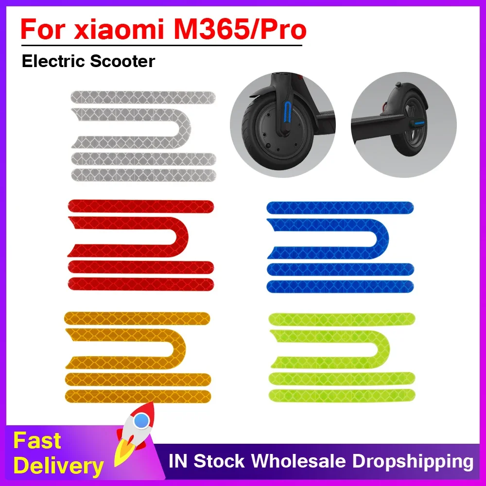 

4pcs Pro Front Rear Wheel Tyre Cover Protective Shell Reflective Sticker For Xiaomi Mijia M365 Electric Scooter Skateboard Parts