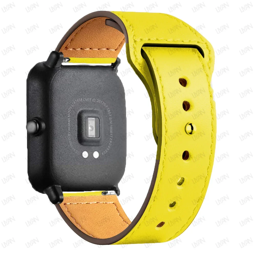 Premium Leather Watch Band - 20mm/22mm Strap