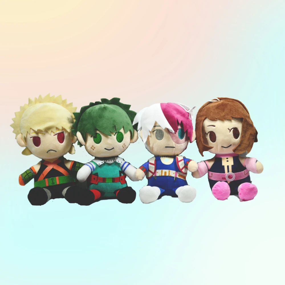 

24cm My Hero Academia Plush Toy Todoroki Shoto Midoriya Izuku Cartoon Anime Stuffed Doll Child Festival Children's Birthday Gift