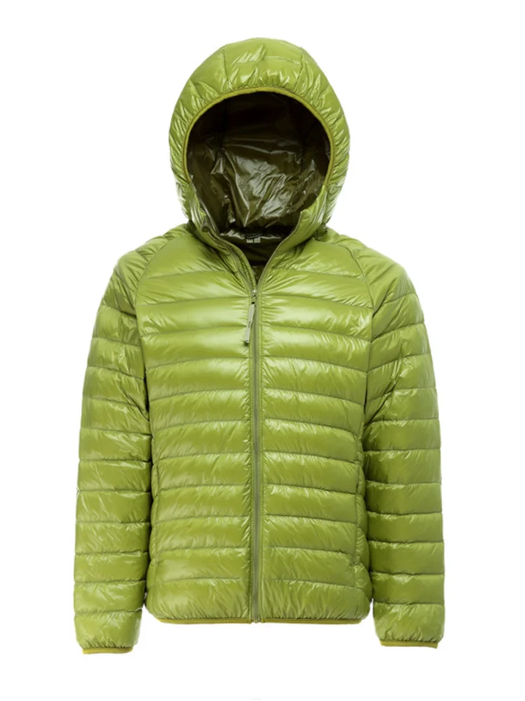 Ultra Light Autumn Winter Fashion Brand Duck Down Jacket Men Hooded Waterproof Streetwear Feather Coat Warm