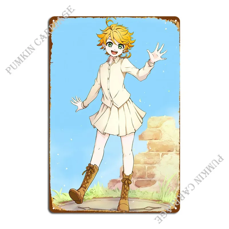 La Promessa Neverland Metal Sign Party Plates Cinema Cinema Tin Sign Poster