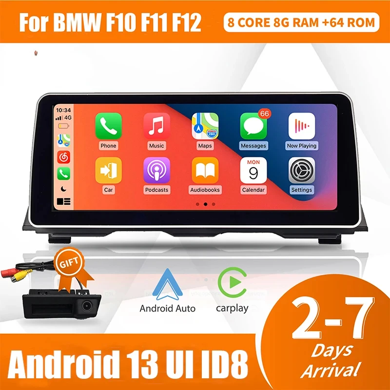 

Автомобильный мультимедийный экран 12,3 дюйма для BMW 5 Series F10 F11 F12 CIC NBT GPS WIFI 4G