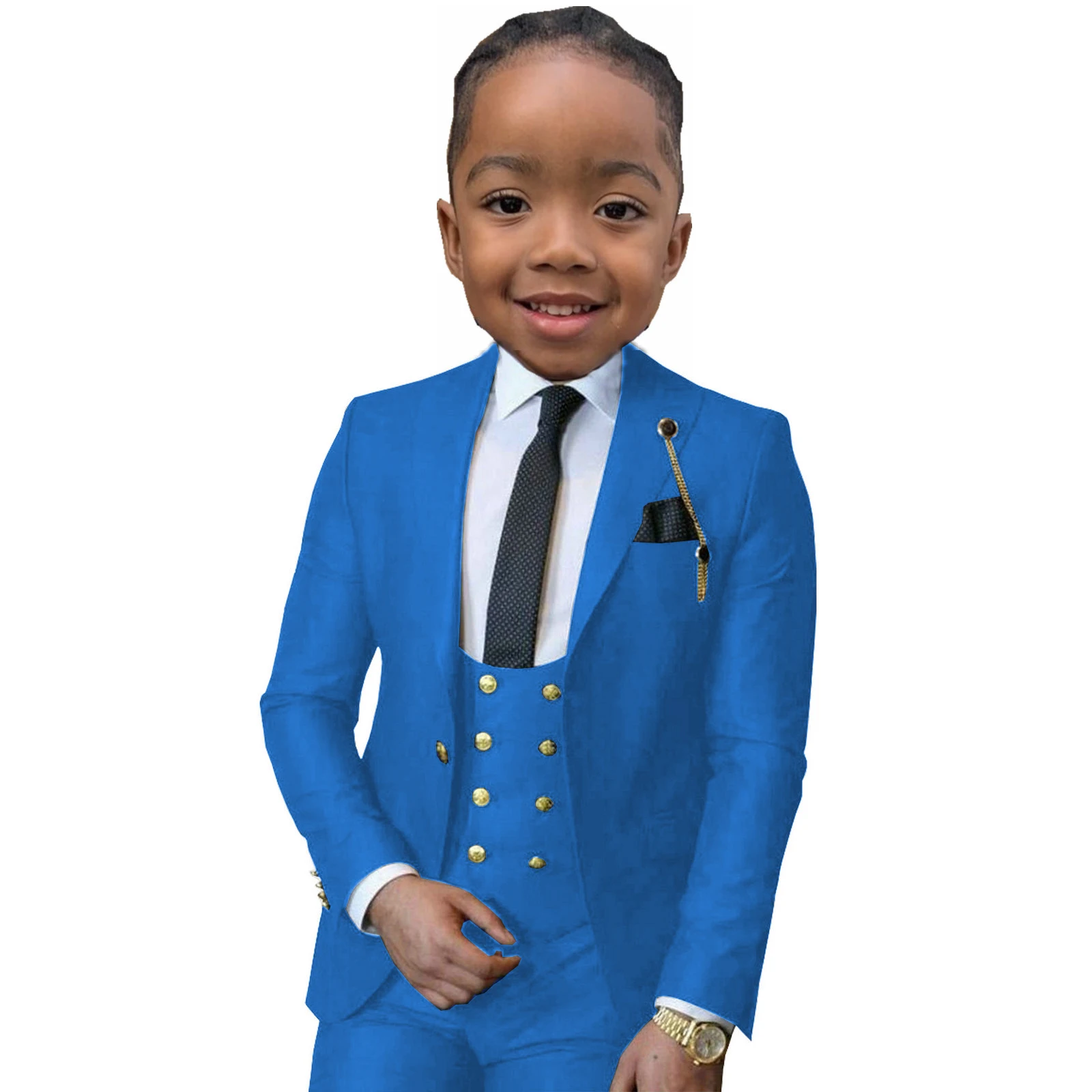 Boys Formal Outfit White Boy Suit Kids Ring Bearer Suit Set Jacket