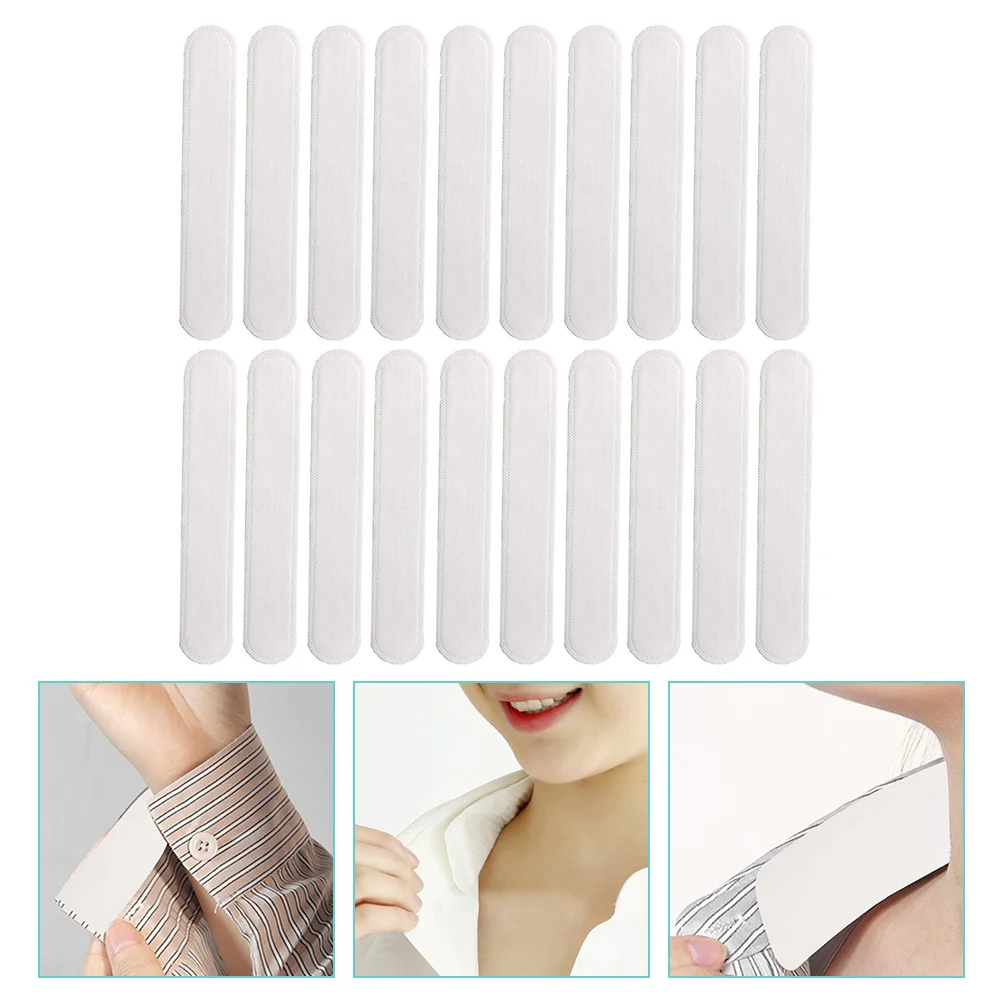 

100 Pcs Hat Sweat Liners Sweat Sticker Liner Pad Summer Absorbent Protector Tie Anti-dirt Shirts Disposable Absorption Patch