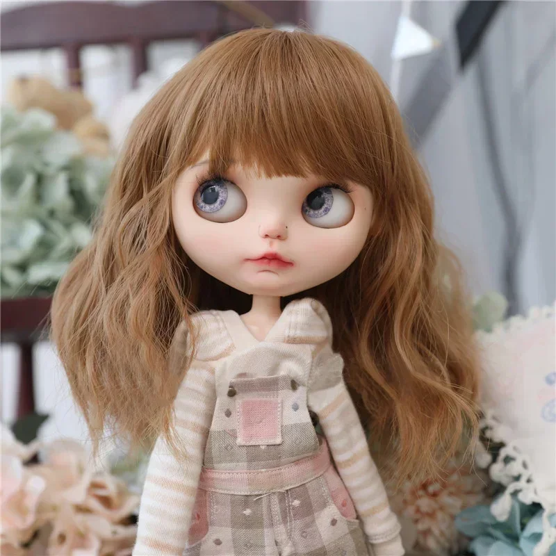 BJD Doll Wig Suitable for QBABY AMYDOLL Blythe Size Doll Accessories Tress Hair Temperature Silk Hair Instant Noodle Roll 3
