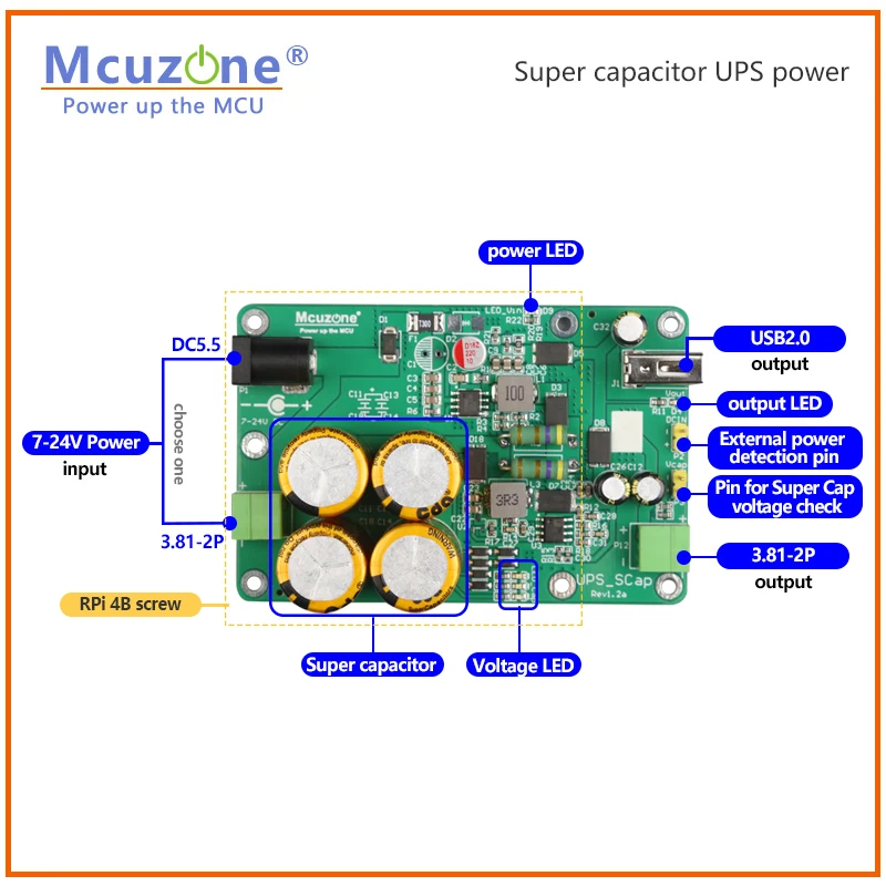    Ӻ ýۿ  Ŀн  UPS , 7-24v Է, 5v Ǵ 12v 