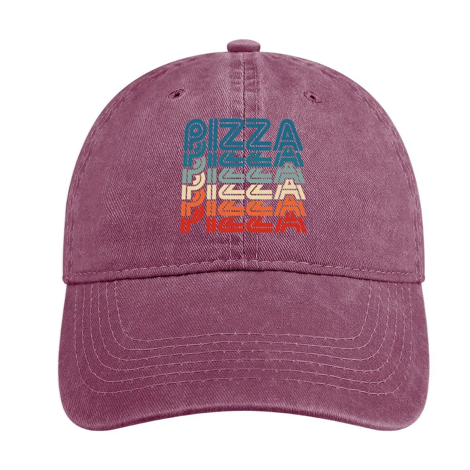 

Pizza Retro Vintage Pizza Lover Foodie Gift Cowboy Hat Streetwear New In The Hat hard hat fashion Caps For Women Men'S