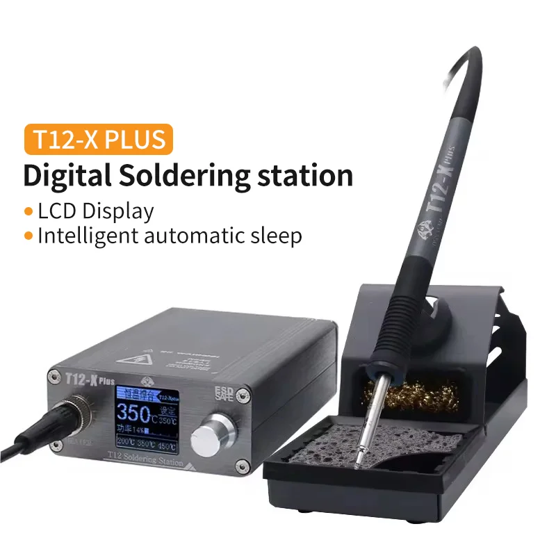 Soldering iron OSS T12-X PLUS Soldering Station Electronic Soldering Iron With T12 Tips For PCB Repair Phone Board Welding Repair Tools