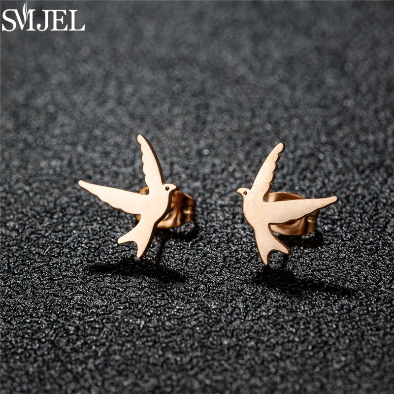 SMJEL Hip-Hop-Ohrringe, schwarzer Tierschmuck, kleine Spinnen-Katzen-Ohrringe aus Edelstahl, große Stern-Ohrringe, Geschenk für Mädchen, Bijoux – Detail 17