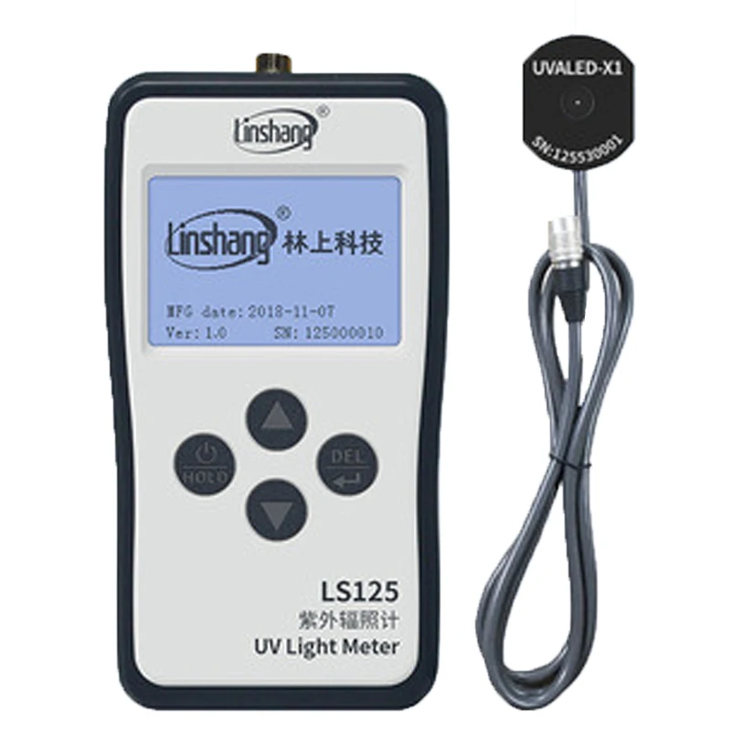 Linshang UVALED-X1 Probe UVA LED Sensor for LS125 UV Power Meter Test Intensity and Energy of UV LED Point Light Curing