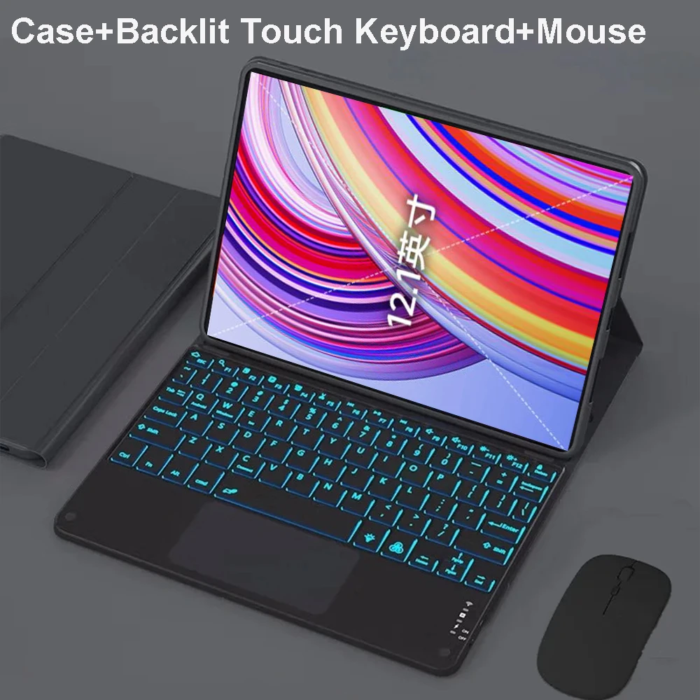 thumbnail image 1 of Funda para Xiaomi Redmi Pad Pro de 12,1 pulgadas, funda con teclado para Redmi Pad Pro de 12,1 pulgadas 2024, 1 of 5