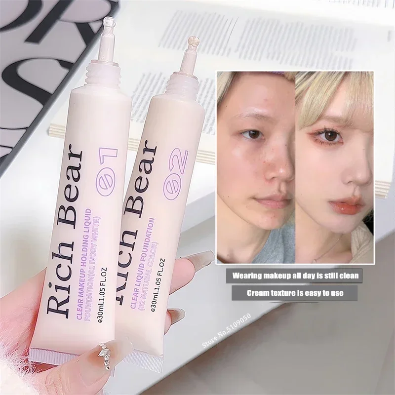 30ml Liquid Foundation Clear Makeup Holding Brightening Skin Full Cover Skin Blemishes Concealer BB Cream Contour Matte Finish 2