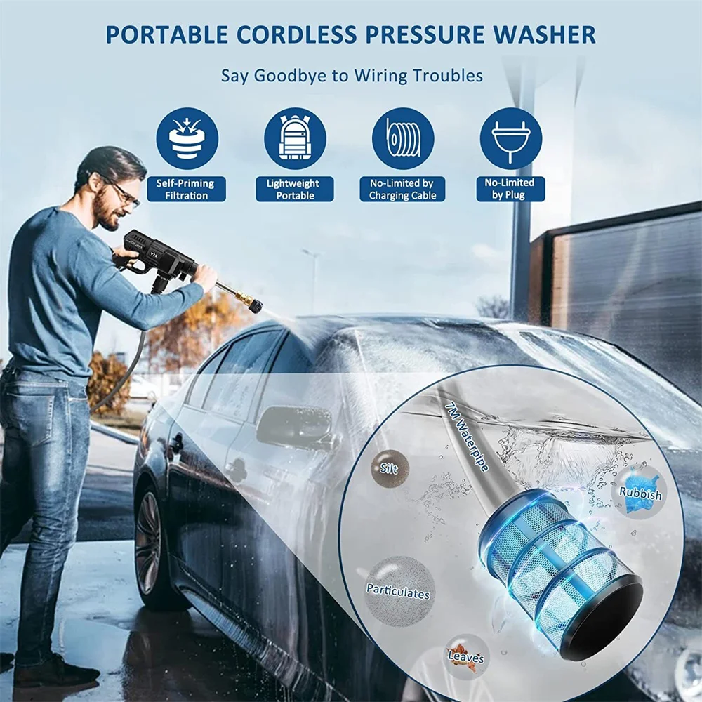 Corrdless Pressure washer for Cars and Garden.