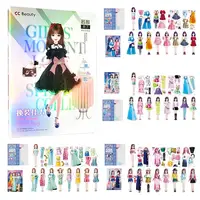 Magnetic Dress Up Set Creative Clothes Dress Up Toy Dolls Created Imagine Set Birthday Gift For Toddler For Travel 1