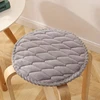 Round Velvet Seat Cushion 25-50cm Solid Color Stool Seat Mat Thick  Soft Chair Pads Portable Outdoor Kindergarten Stool Cushion 1