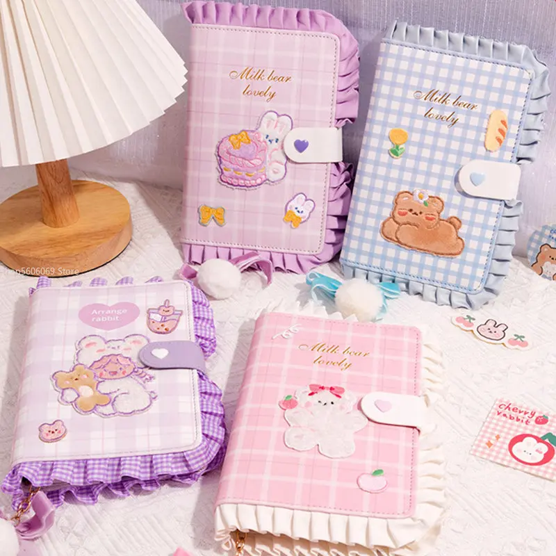 Handbook Stationery Gift Set Cute Tape Note Book Full Color Inside Paper Loose-leaf Removable Notebooks Children's Holiday Gifts