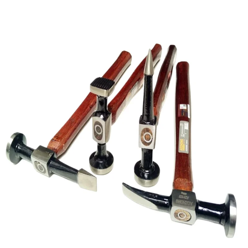 Sheet Metal Hammer Walnut Wood Handle Professional Hammer Multifunctional Automotive Mechanical Workshop Tools Car Repair 6