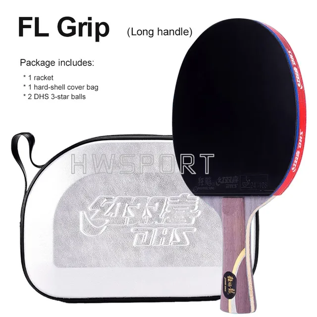 DHS Ma Long's Table Tennis Racket Professional 5 Wood 2 AC Carbon Ping