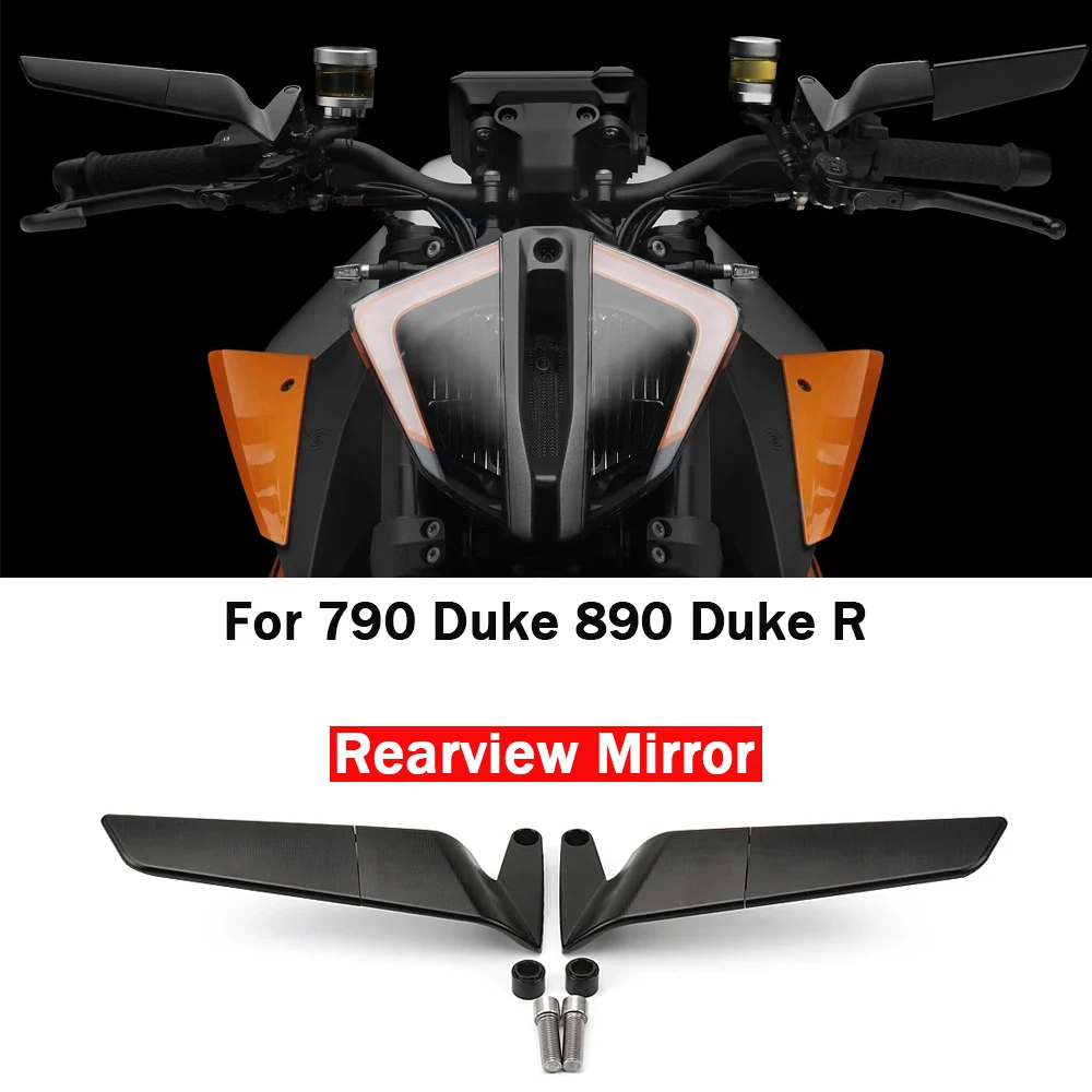

Для 790 Duke 890 Duke R зеркало заднего вида для 790 DUKE 2018-2020 890 DUKE R 2021 аксессуары для мотоциклов регулируемое зеркало крыло