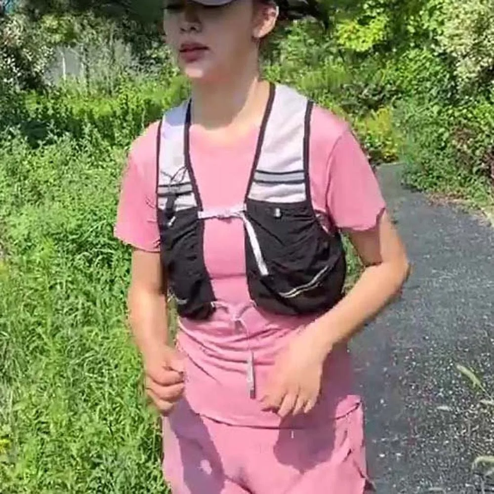 높은 가시성 반사 조끼 가방 경량 통기성 안전 반사 조끼 메쉬 형광 색상 야간 러닝 가방