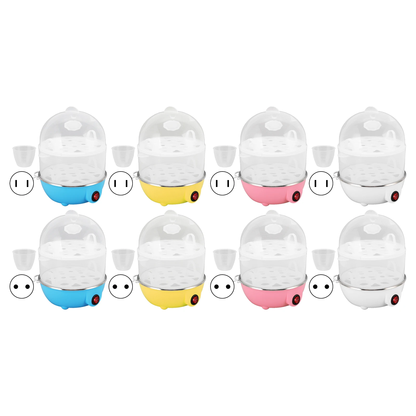 Electric Egg Boiler 14pcs Eggs Double Layer Automatic Mini Steamer Poacher Kitchen Cooking Tool Egg Steamer Breakfast Maker 1