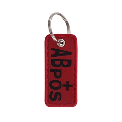 Embroidered Red Key Fob Keychain - Stylish Gift Accessory - 3cmX13 cm (5)