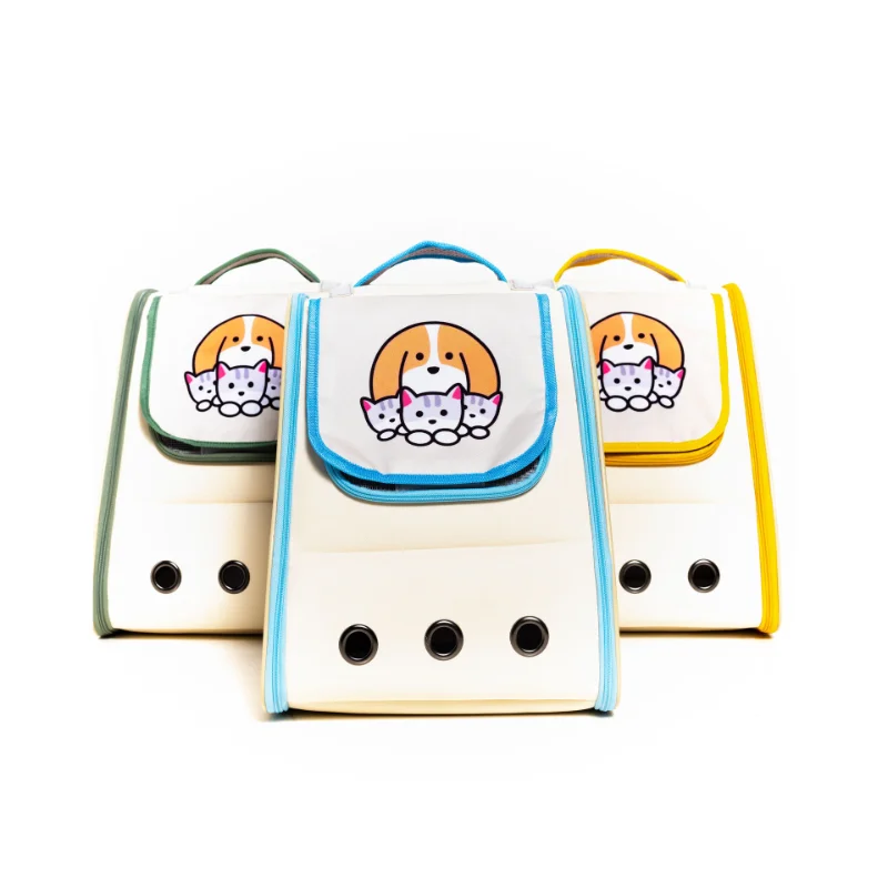 

Pet Cat And Dog Going Out Carrying Bag Space Capsule Backpack Cage Double Shoulder Transparent Breathable Waterproof Portable