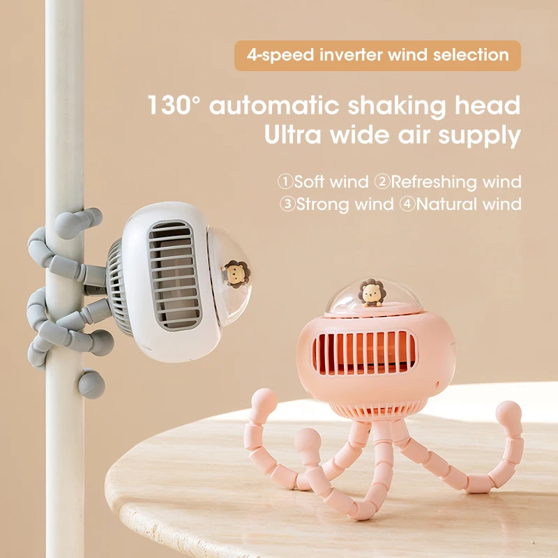 Stroller Fan Portable Bladeless Fan 