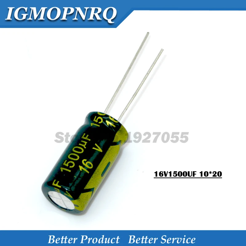 Electrolytic Capacitor Aluminum Capacitor Aluminum Electrolytic Capacitor 10PCS 16V1500UF 10*20mm 1500UF 16V 10*20 Aluminum electrolytic capacitor new