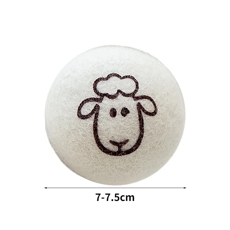 7CM Wool Drying Ball Anti-Entanglement Laundry Balls Reusable Home Washing Dryer Wool Balls Fabric Softener Clothes Drying Ball 6