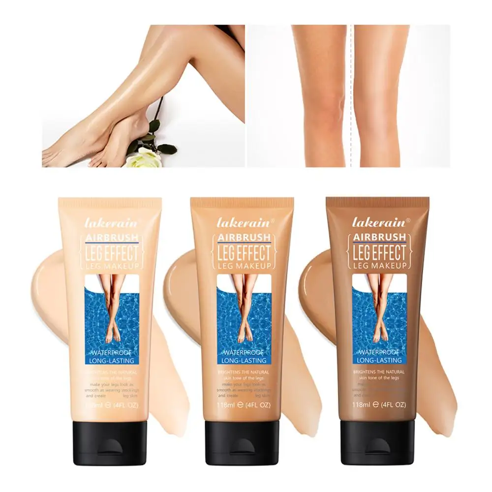 

118g Leg Makeup Moisturizing Liquid Body Foundation Even Skin Tan Lotion Skin Tone Tanning Fake Cream Body Care W7U8