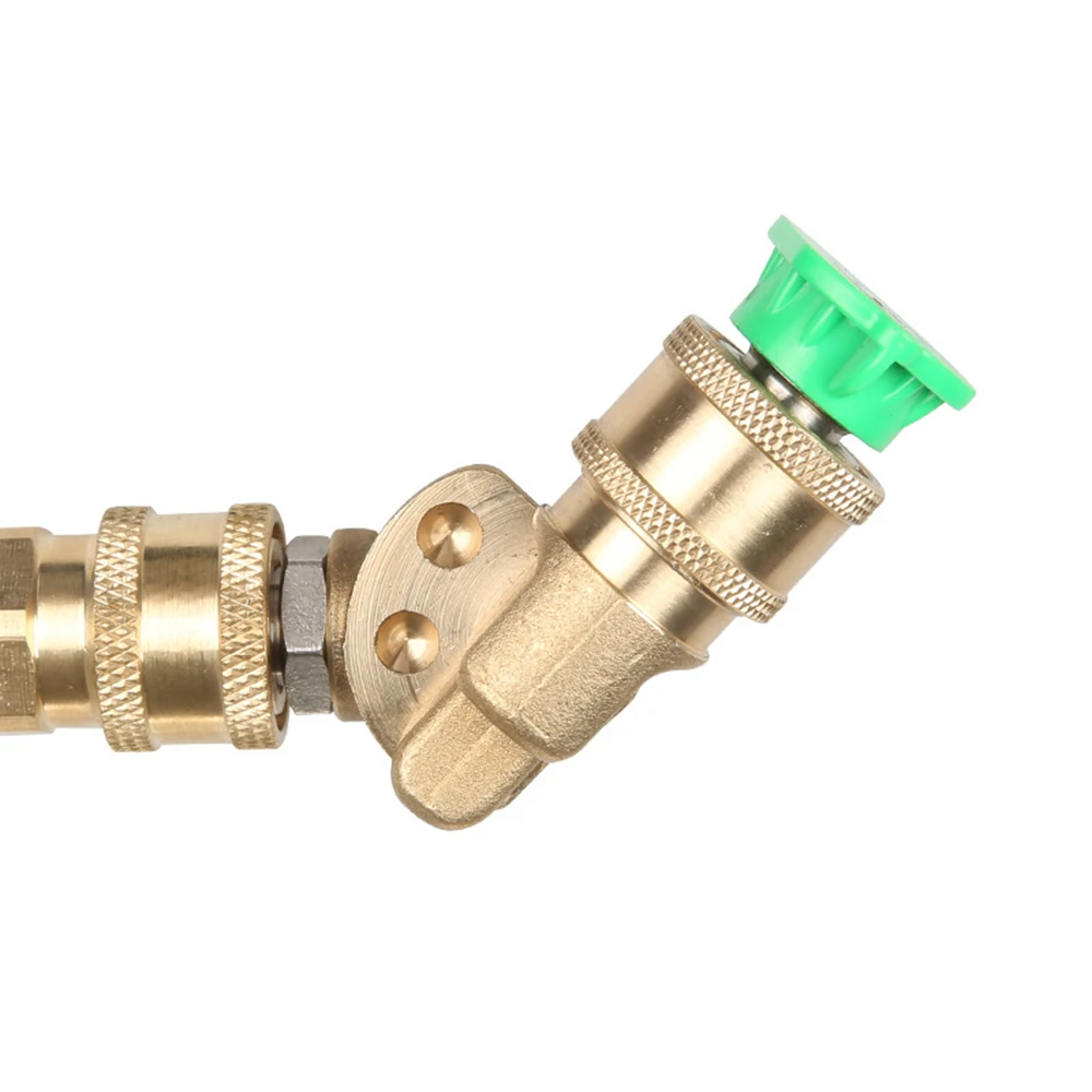 

Yard, Garden Outdoor Living High Pressure Washer Rotary Joint Nozzle 180 Degrees Rotation 5 Angles 4500psi