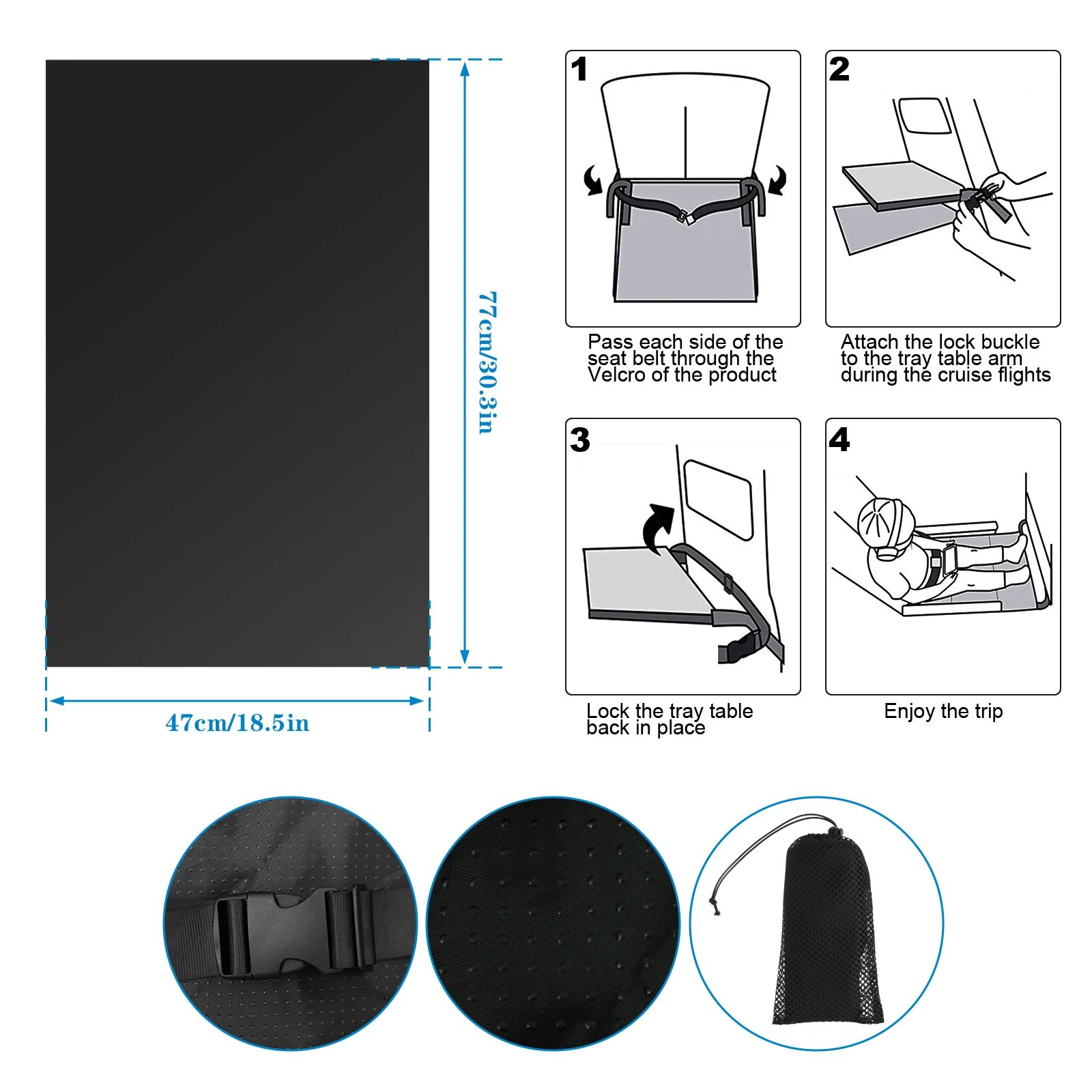 Kids Airplane Travel Bed 3