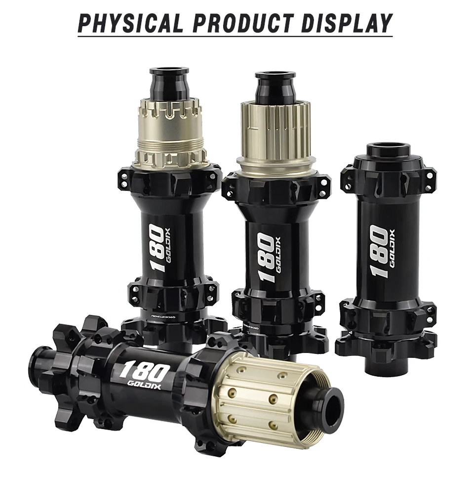 Description Picture 6 of itemGOLDIX M180 52T Ratchet Bicycle Hub 6-Bolt Disc Brake 28Hole Straight pull Spoke Sealed Bearing HG/XD/MS Hub body 142X12 148X12