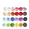 20 to 150PCs 2. 6MM Resin Pearlescent Real Corrugated Button Four-Eye Wide-Brimmed Pearlescent Button Color Shirt Lining 1